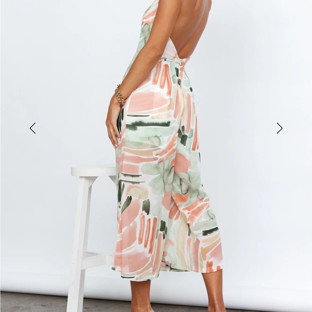 Abstract Print Midi Romper - Picture 7 of 13